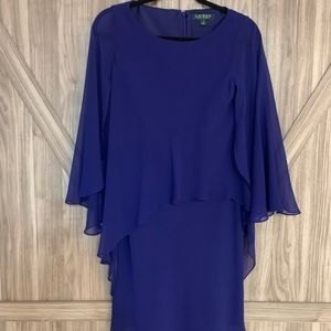 Ralph Lauren Chiffon Cocktail Dress - Size 4